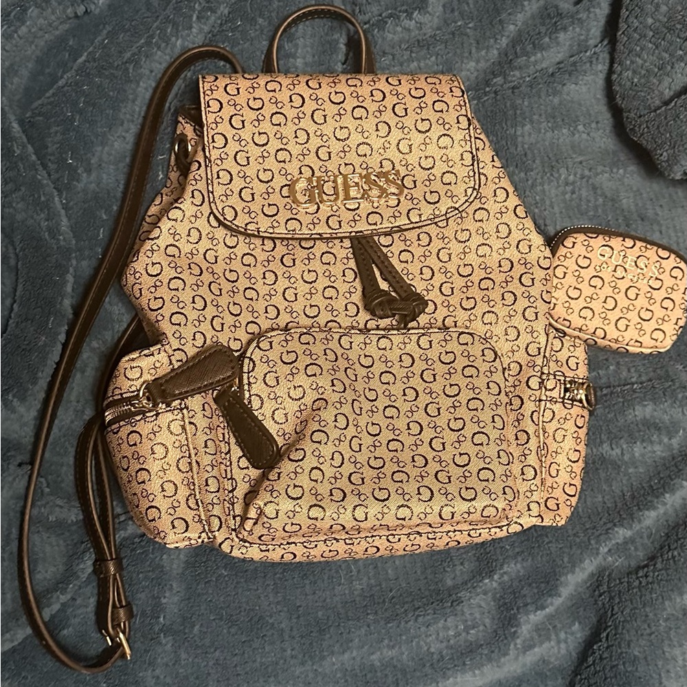 Guess New Purse Backpack With Coin Purse